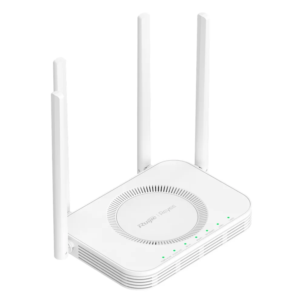 Router ONU GPON/EPON Wi-Fi 5 / 1200 Mbps (2.4 GHz + 5 GHz) / Puerto PON SC/UPC / 2 Puertos Gigabit LAN/WAN / 4 Antenas Externas / Mesh / 84 Clientes