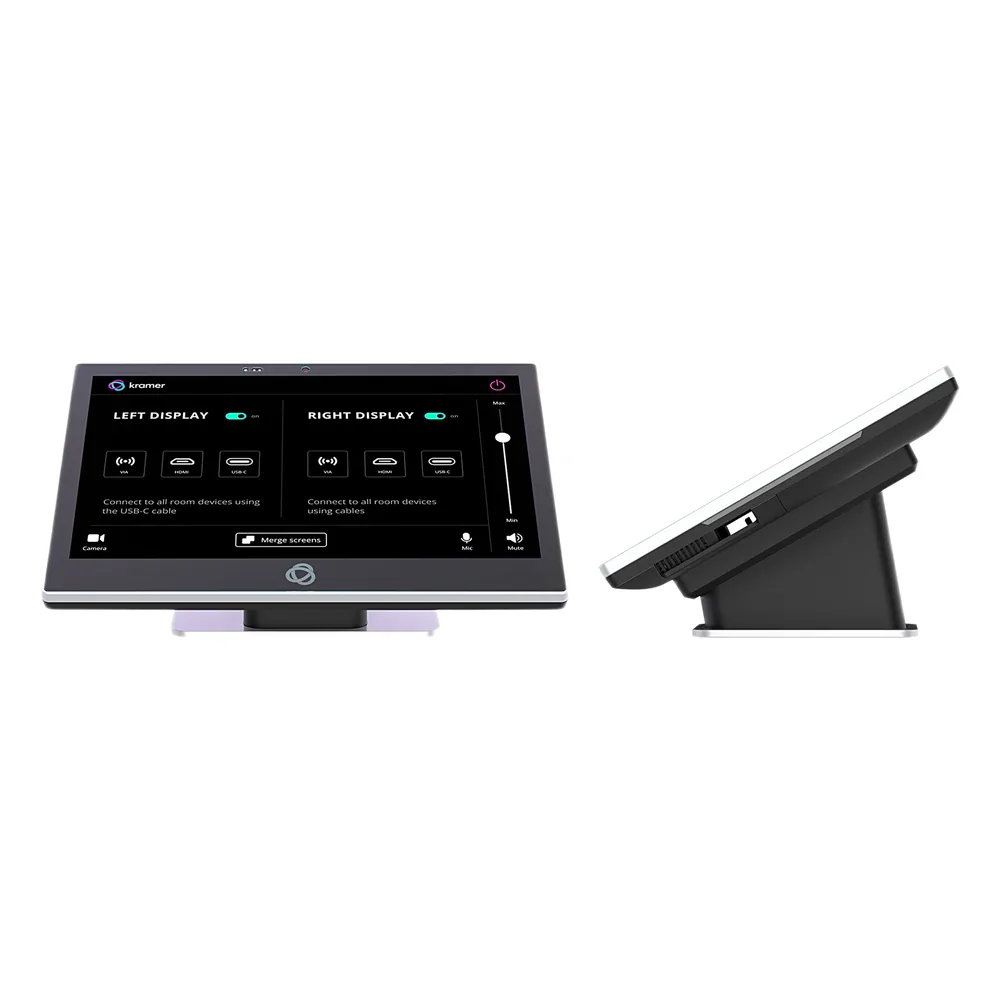 Panel Táctil 10.1 Pulgadas | Resolución 1920x1200 IPS | Multi-Touch 10 Puntos | Android 13 | PoE IEEE 802.3at | Procesador Genio 510 Hexa Core | 4GB RAM | 32GB eMMC | Diseño Seguro | Montaje Mesa y Pared Incluido | Kramer KT-2010SH