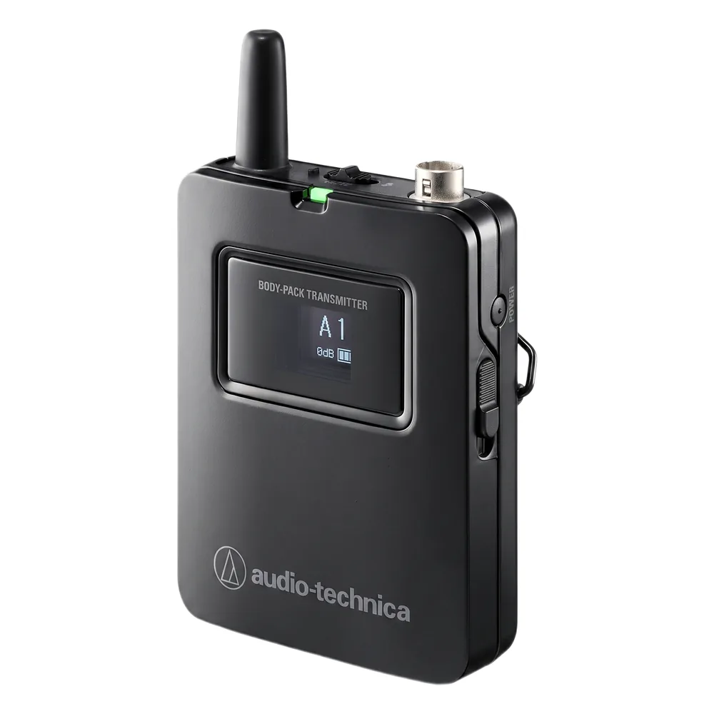 Transmisor Body-Pack Inalámbrico Digital | 2.4 GHz | 24-bit 48 kHz | Conector 4 Pines Locking | Pantalla OLED | Encriptación AES128