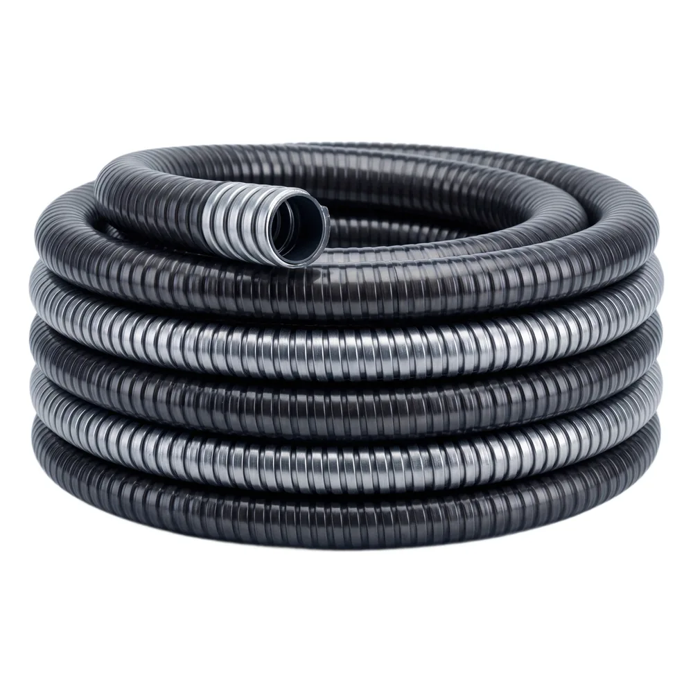 Tubo Flexible Liquidtight 4" (100 mm) / Acero Galvanizado + Forro PVC / Rollo 10 m (32.8 ft) / NEMA 4 / IP65