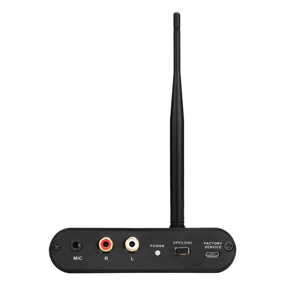 Transmisor Inalámbrico Silent Disco / Sonido HiFi de Alta Fidelidad / Entrada de Micrófono y RCA / Batería 1000 mAh / Alcance 300 m (984 ft) / Portátil y Duradero