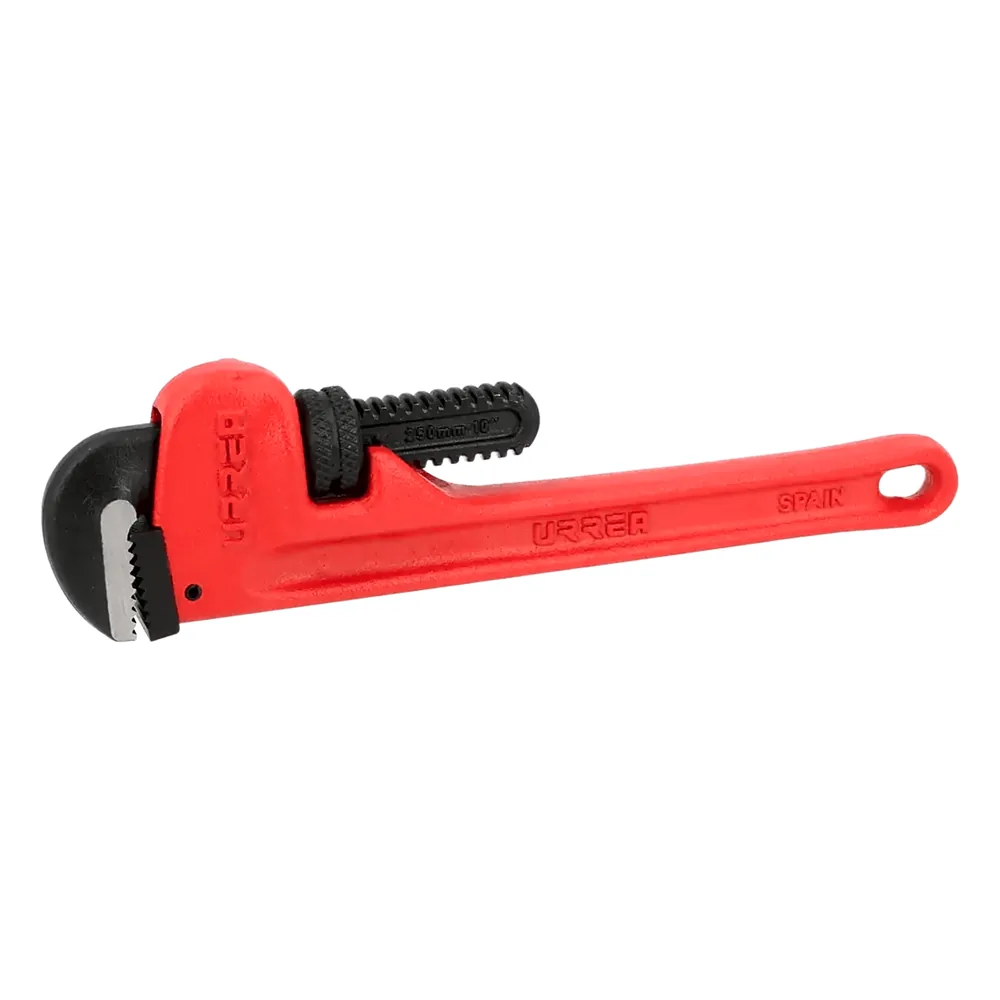 Llave Stilson de 8" / Hierro Maleable / Maneral Ergonómico / Capacidad Máxima de Tubo 1" / Sistema de Quijadas con Resorte / Montura Super Reforzada / Ambas Quijadas Endurecidas.