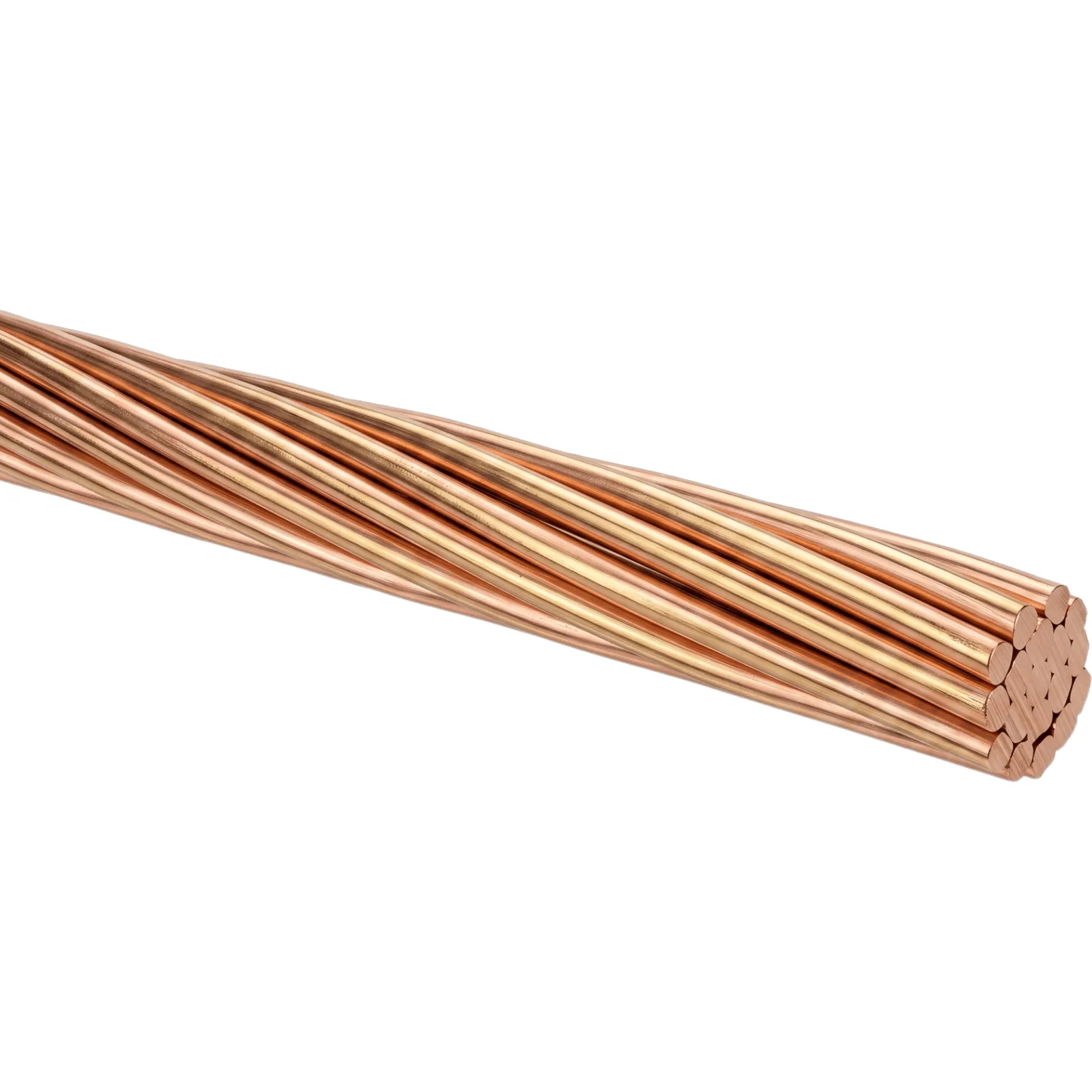 Cable de Cobre Desnudo | Calibre 12 AWG | Construcción Concéntrica | Alta Conductividad Eléctrica | Uso en Líneas Aéreas y Puestas a Tierra
