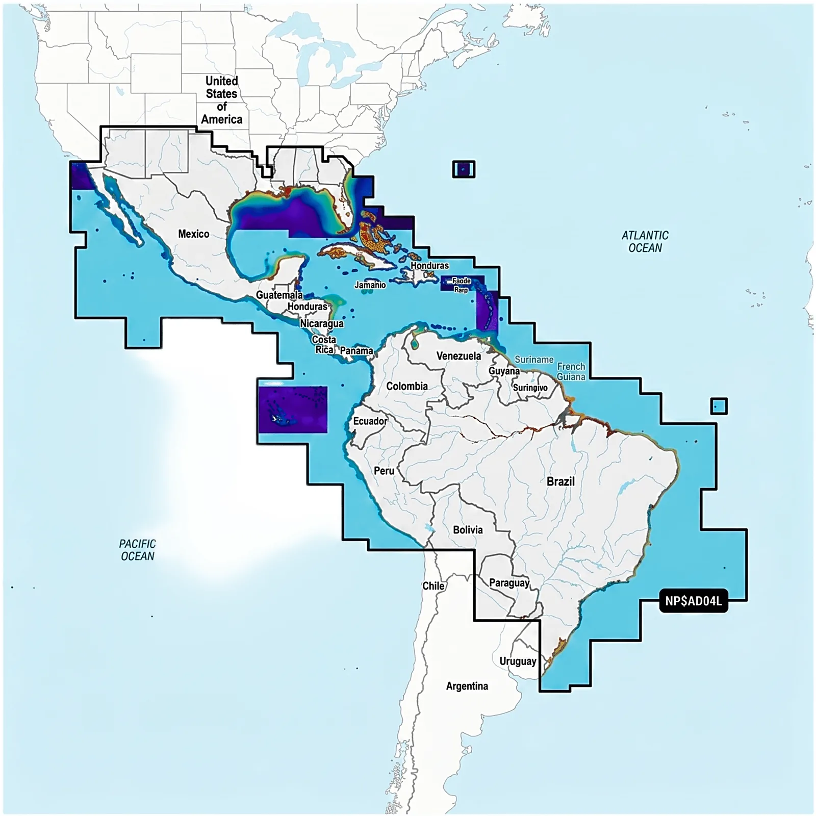 Cartas náuticas de interior y costas Navionics Platinum+™ | NPSA004L / Navionics Platinum+