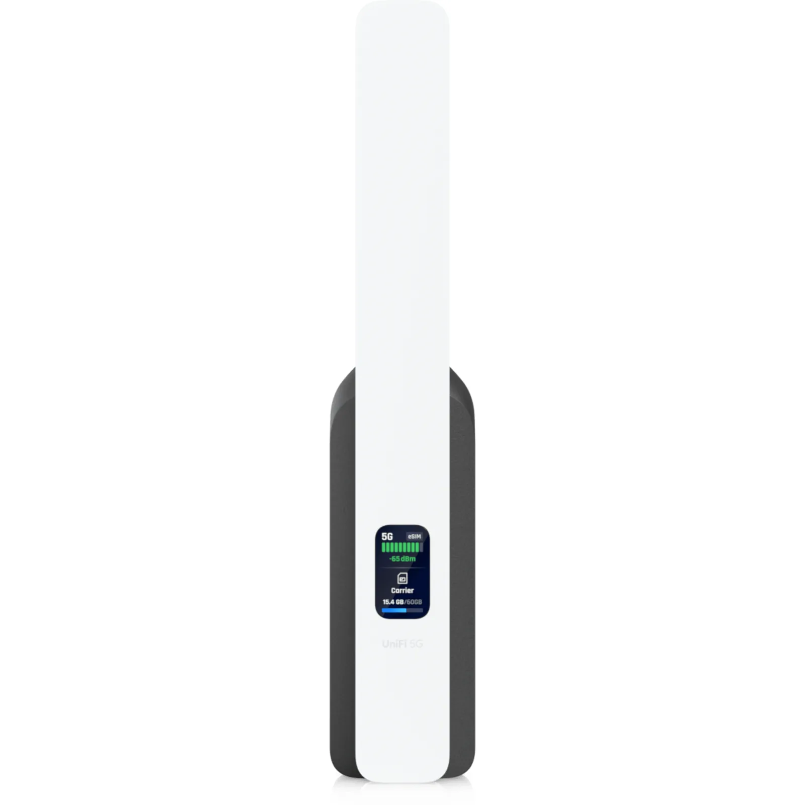 UniFi Módem 5G RedCap, Hasta 220 Mbps en 5G SA, Puerto GbE PoE, Nano-SIM y eSIM