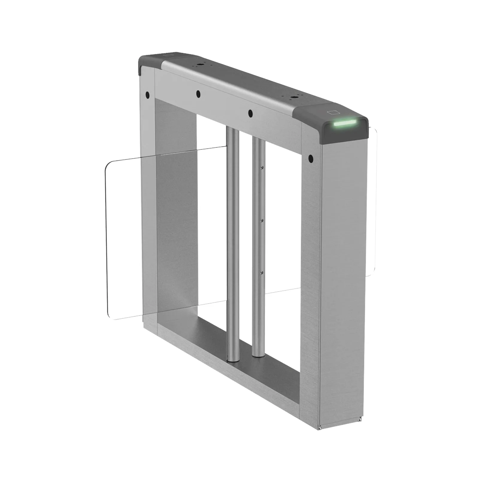 Torniquete Central para Añadir Carriles a DS-K3B211LX-LR / ALETAS POR SEPARADO para Carril Seleccionable 65 o 90 cms / Acero Inoxidable SUS304