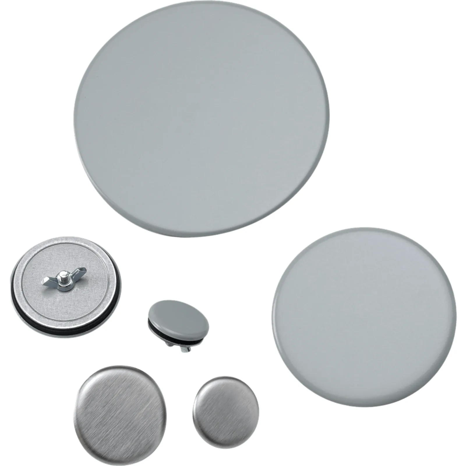 Sello de Orificio (Hol-Sealer) / 89 mm (3.5 in) Diametro / Acero Dulce Gris ANSI 61 / Recubierto en Polvo / 16ga