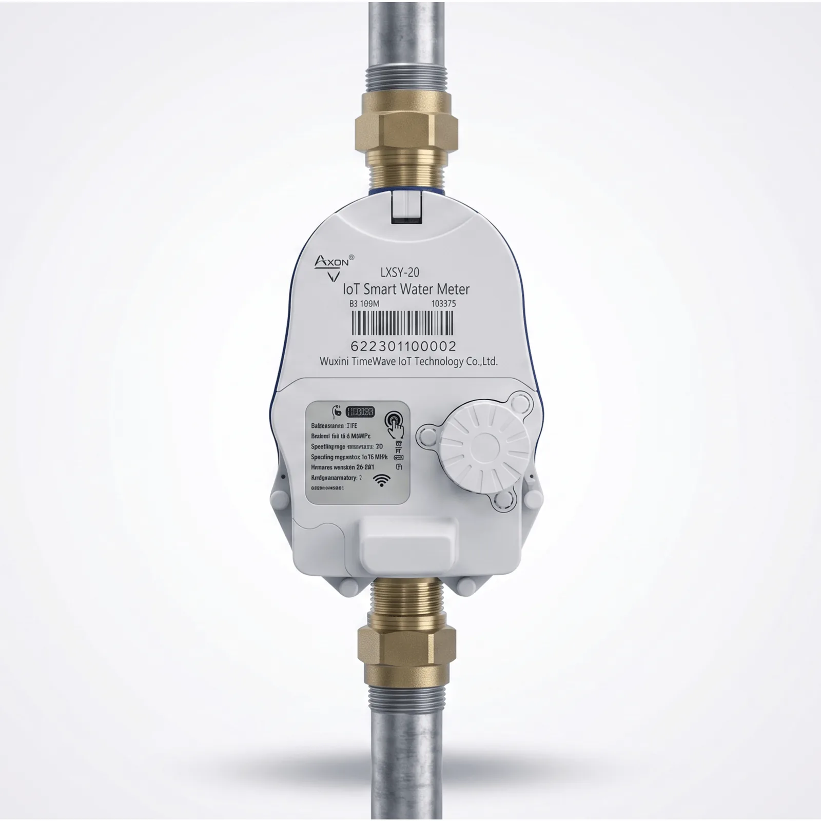 Medidor Ultrasónico de Agua LoRaWAN / 3 Pulgadas / Smart Metering y Telemetría para BMS / Válvula Integrada / IP68 / Bidireccional / LCD 9 Dígitos
