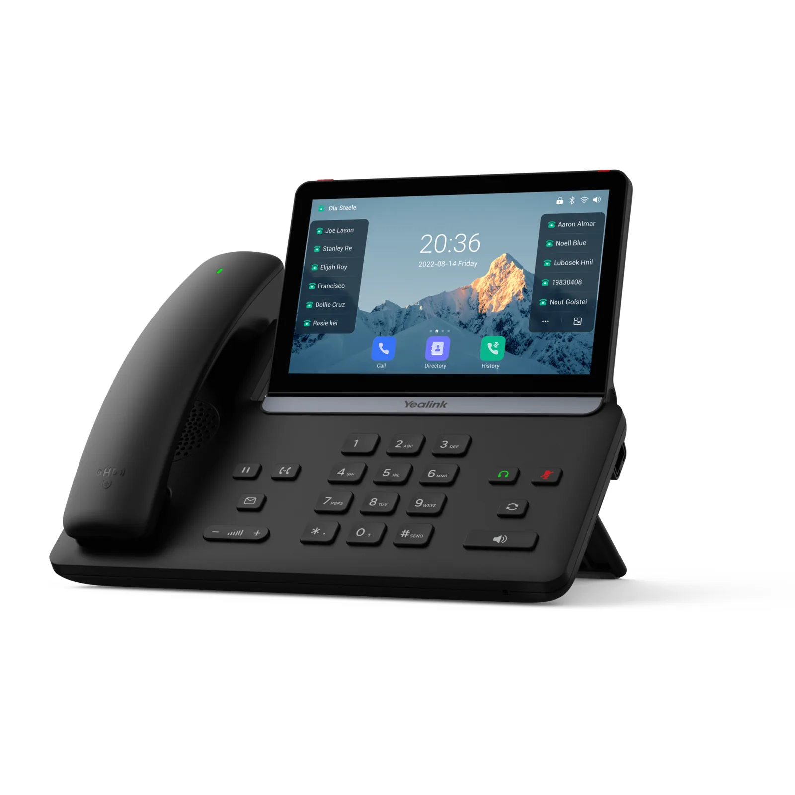 Teléfono IP Yealink SIP-T88W Pro con Pantalla Táctil de 7 Pulgadas y Auricular Inalámbrico Bluetooth con Wi-Fi 6 Integrado