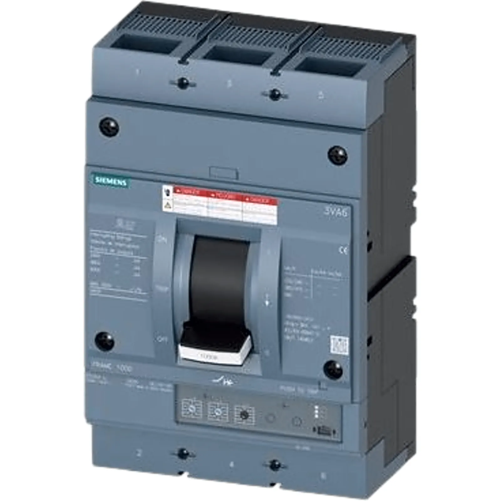 Interruptor Termomagnético 480V 3X800A, Sin zapatas principales.