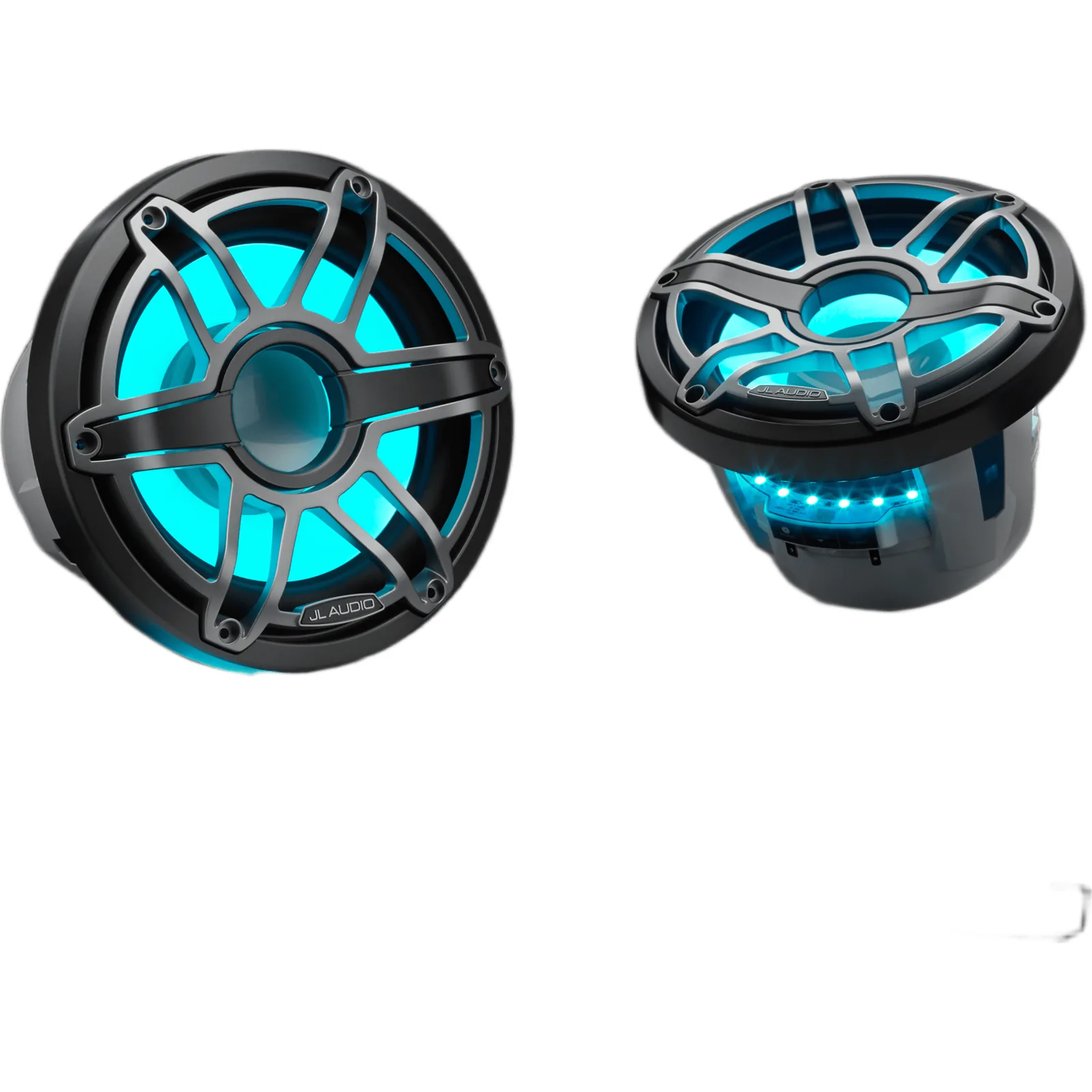Subwoofer Náutico 8" / 200 W RMS / 4 &Omega; / Iluminación LED Transflective™ / Rejilla Deportiva de Titanio / Deflector Infinito o Caja Cerrada / Marino