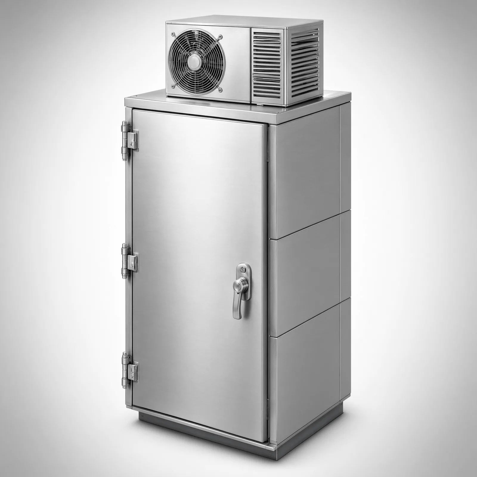 Gabinete ProTek Doble Bisagra / Puerta Sólida con AC / 36x24x28 in (922x600x710 mm) / Acero Inoxidable SS304 Cepillado / NEMA 4 4X 12 / IP66 IK10
