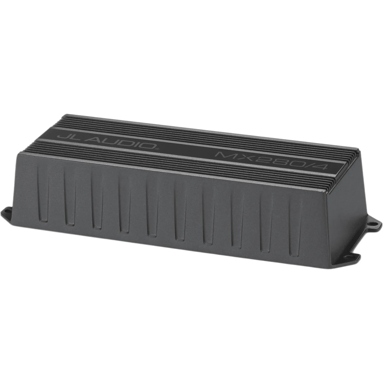 Amplificador Náutico y para Deportes de Motor / 4 Canales / 280 W RMS / Clase D / IPX7 / Filtros Paso Bajo y Paso Alto / Potenciómetros Calibrados