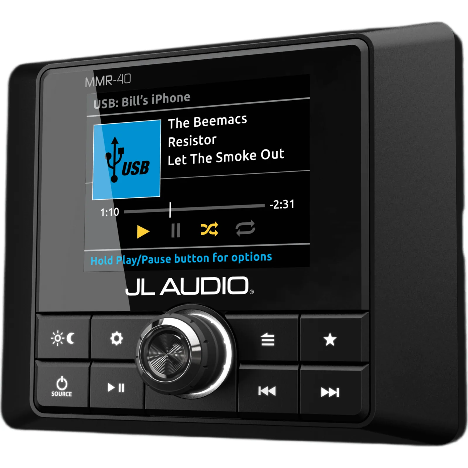 Mando a Distancia con Cable / Para Unidad Fuente MediaMaster / Pantalla LCD TFT Color 2.8" (71 mm) / Resolución 320x240 / IP66 / NMEA 2000 / USB / Interfaz en Inglés