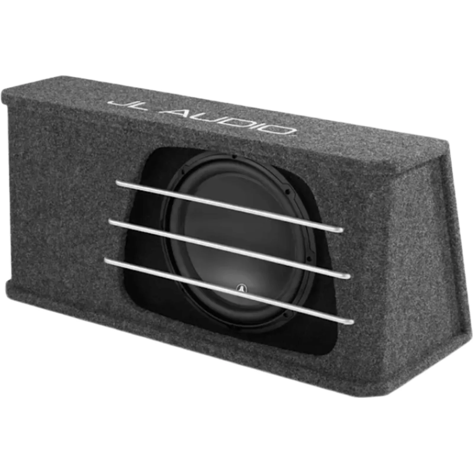 Subwoofer para Coche con Caja / 12″ (30.5 cm) / W3v3 / 500 W RMS / Impedancia 2 &Omega; / H.O. Wedge con Puertos de Ranura / Rejillas de Aluminio Incluidas / Terminal de Conexión de 5 Vías