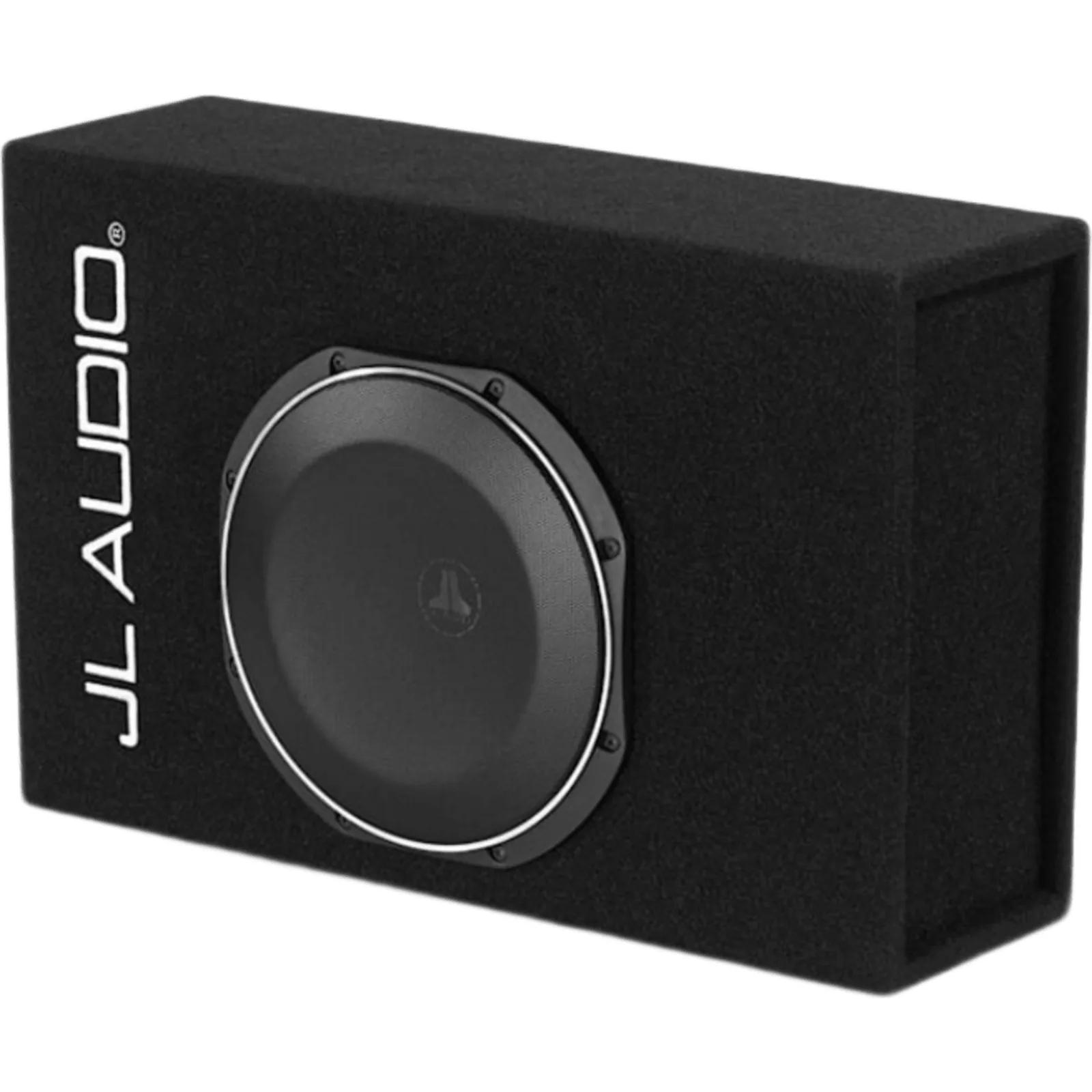 Subwoofer Amplificado / Caja PowerWedge+ TW1 / Driver TW1 10″ / Amplificador Integrado 400 W RMS / Impedancia 0.25 &Omega; / Cono de Polipropileno Relleno de Minerales / Carcasa Sellada / Rejillas Incluidas / Dimensiones 283 x 470 x 127 mm (11.125 x