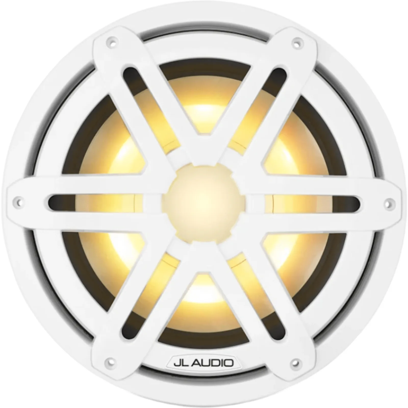 Subwoofer Náutico / 10" / LED RGB / Rejilla Deportiva Blanca / 175 W RMS / 4 &Omega; / Deflector Infinito / Cono de Polipropileno Relleno de Mica / Montaje Empotrado