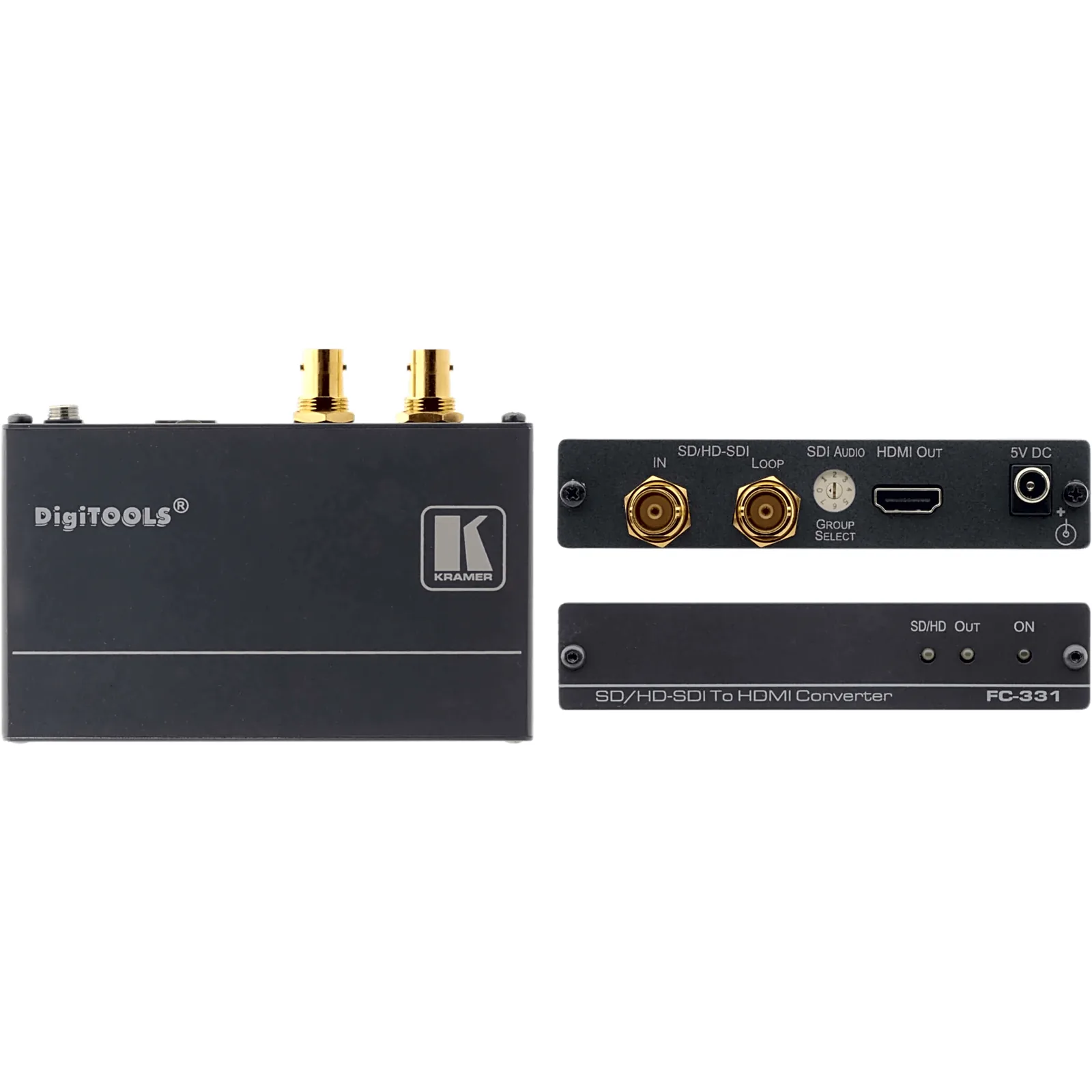 Convertidor de Formatos SDI a HDMI | Hasta 3G HD-SDI Nivel A | Entrada SD/HD/3G HD-SDI con Lazo BNC | Salida HDMI | Audio Embebido | De-embebedor de Audio Seleccionable | Reclocking | LED Indicadores