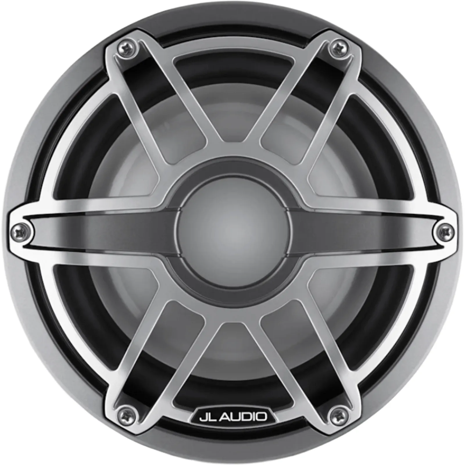 Subwoofer Náutico JL Audio M6 / 8" (20.3 cm) / Cono de Polipropileno Relleno de Mica / Impedancia 4 &Omega; / Potencia RMS 200 W / Sensibilidad 86.8 dB / Rejilla Deportiva de Titanio / Deflector Infinito o Caja Cerrada / Conexiones de Pala