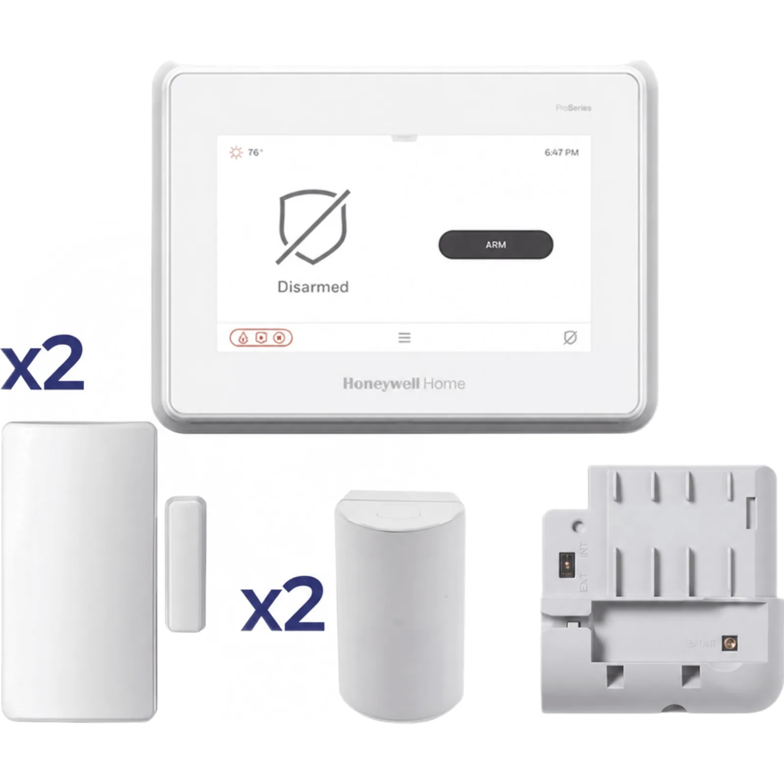Panel de alarma inteligente con pantalla táctil de 7 pulgadas, comunicador dual Wi-Fi y celular LTE, compatible con sensores inalámbricos de múltiples marcas