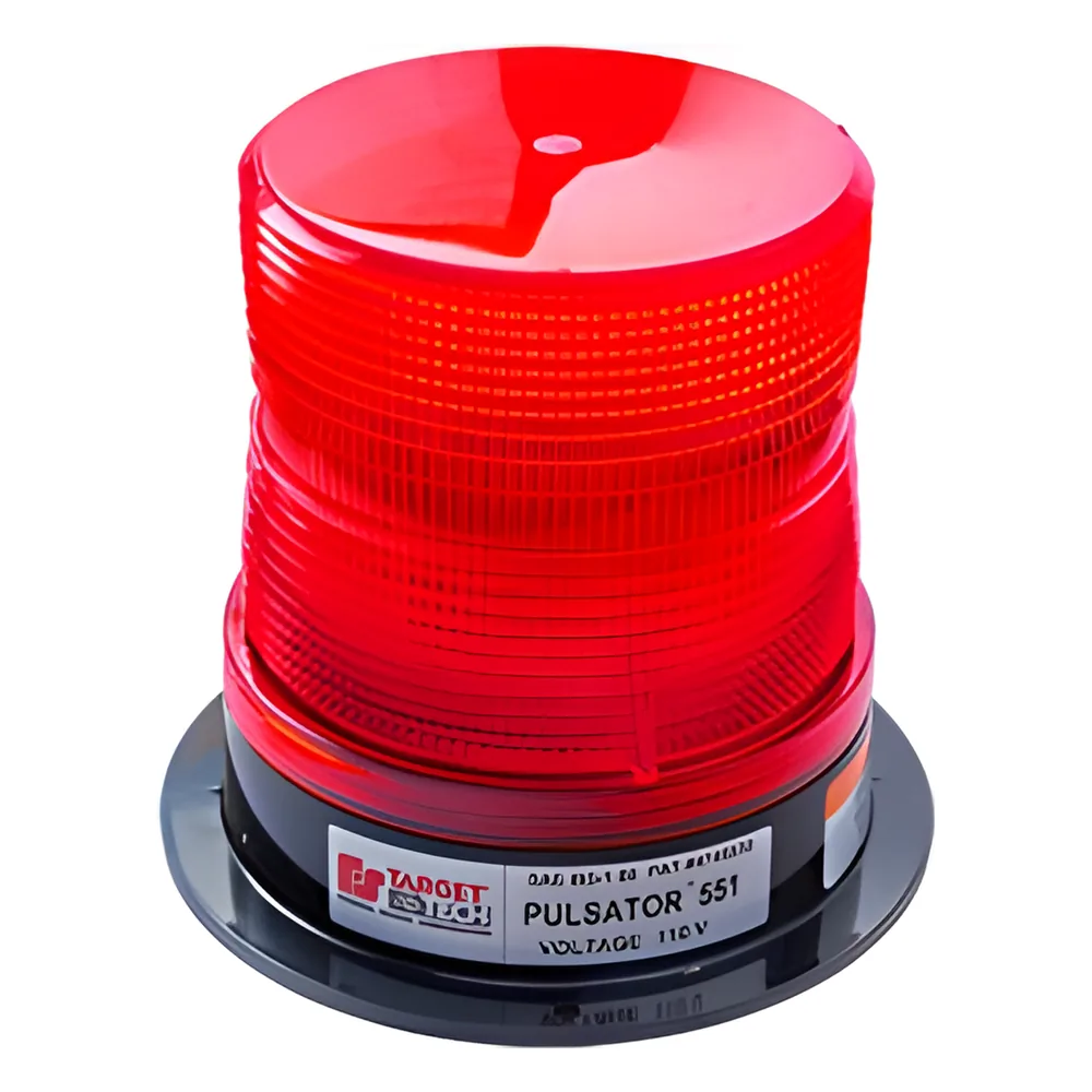 Estrobo PULSATOR 551 Plus, color rojo, montaje permanente