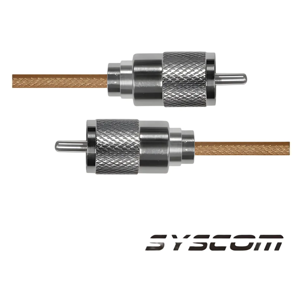 Cable Coaxial RG-142/U de 30 cm, con conectores UHF Macho a UHF Macho (PL-259).