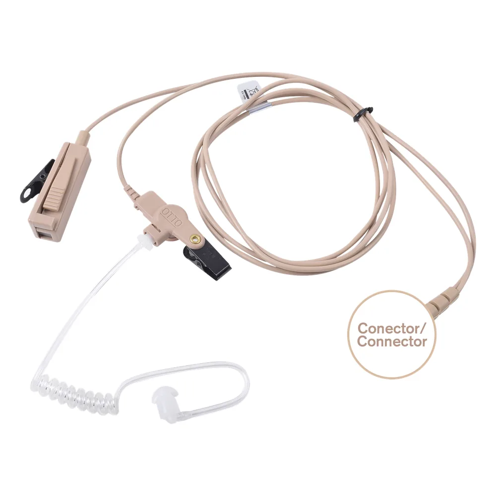 Kit de Micrófono-Audífono profesional de 2 cables Motorola MOTOTRBO: APX1000-8000 XPR6100-6550, MTP850S,MTP6550/6750