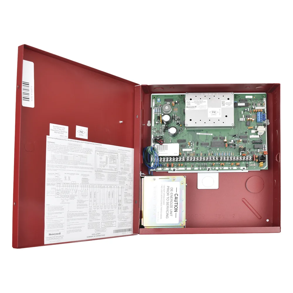 Panel de control híbrido de intrusión e incendio con 2 particiones, expandible hasta 32 zonas