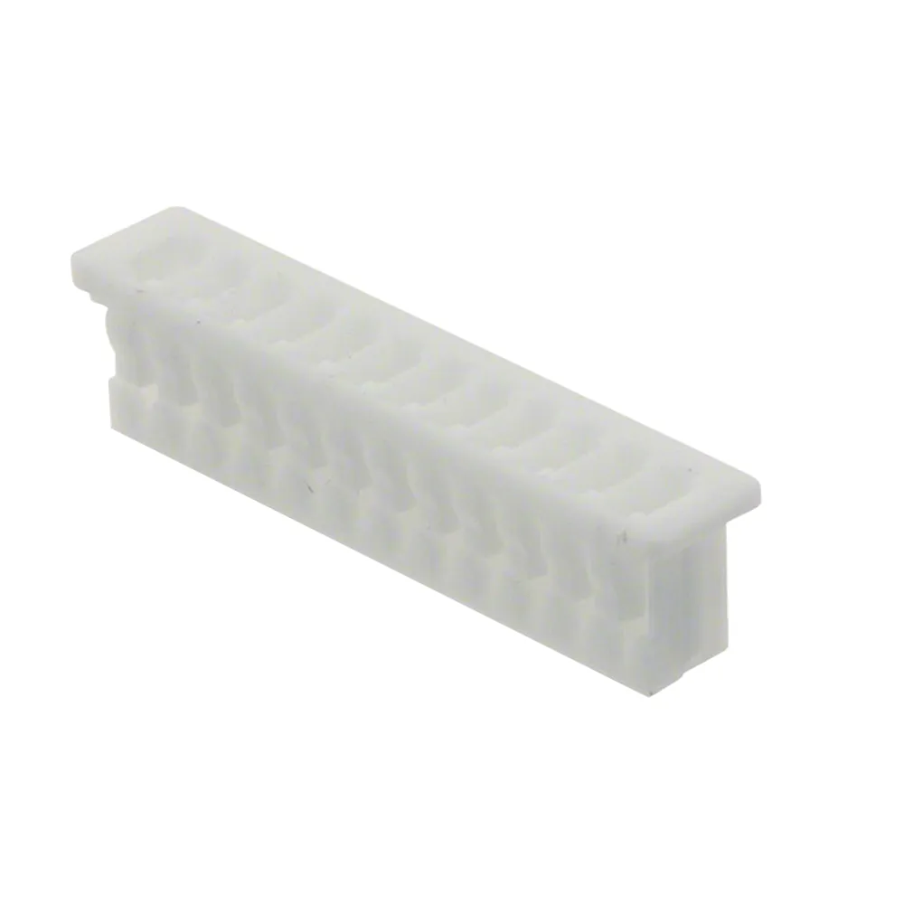 Conector Receptáculo MOLEX de 12 terminales, separación de 1.25 mm entre pines y uso en arneses de Móviles KENWOOD Series 102.