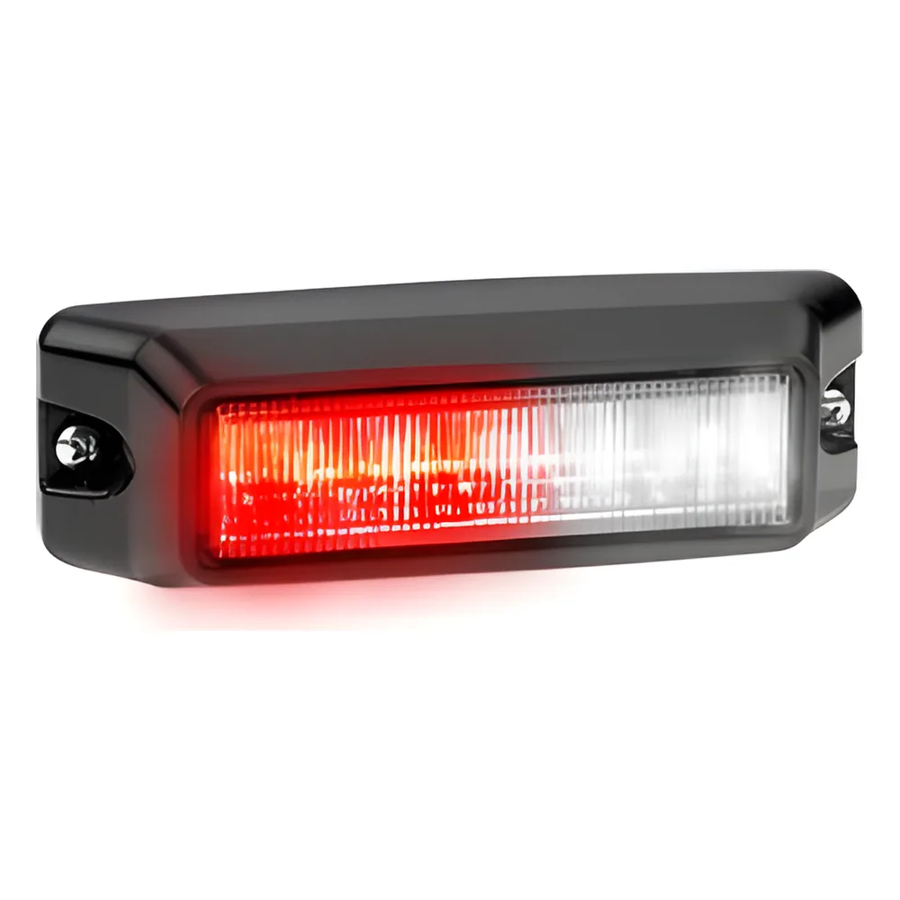Luz auxiliar de 6 LED Ìs en color rojo / claro con mica transparente.