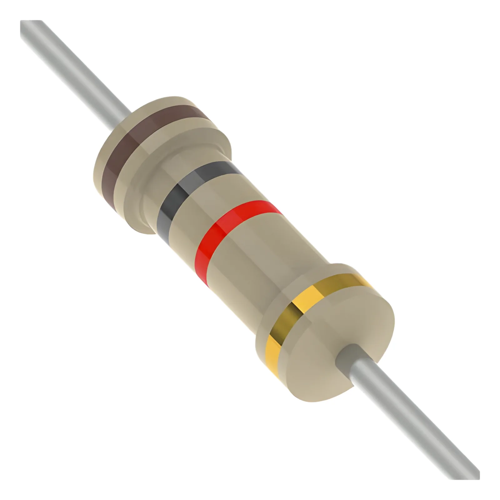 Resistencia de Potencia en Oxido de Metal, 1 K Ohm, 1 Watt, 5% ROHS Comp., 3.5 x 10 mm.