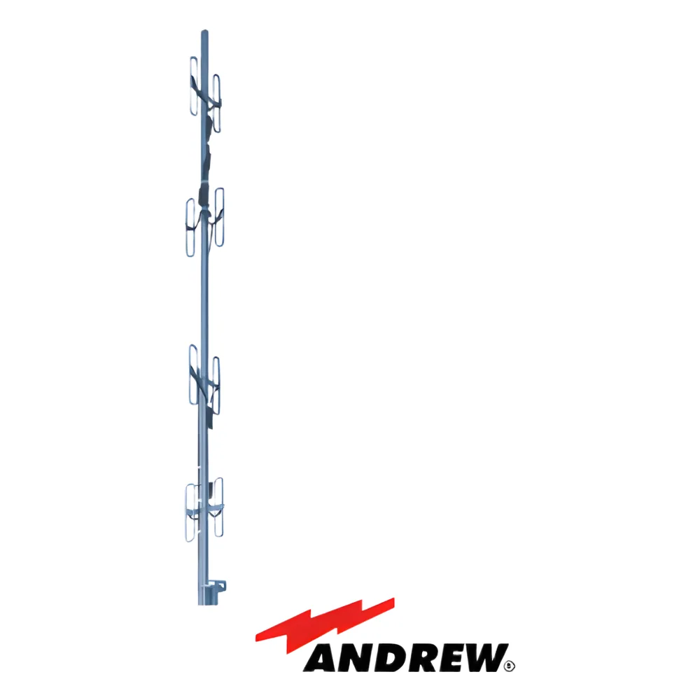 Antena base de 8 Dipolos, 450 - 470 MHz, resistente a humedad y diseño robusto