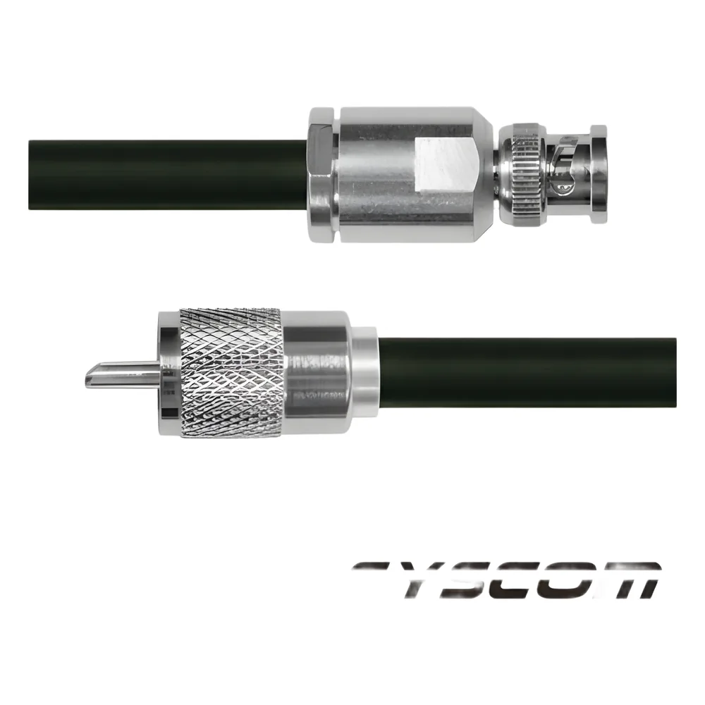 Cable RG214, con conectores BNC Macho /UHF Macho.