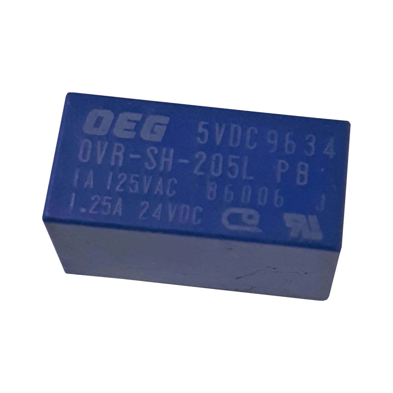 Relevador de +5 V, con capacidad de 1 Amp. a 125 Vca., 1.25 Amp. para 24 Vcc.