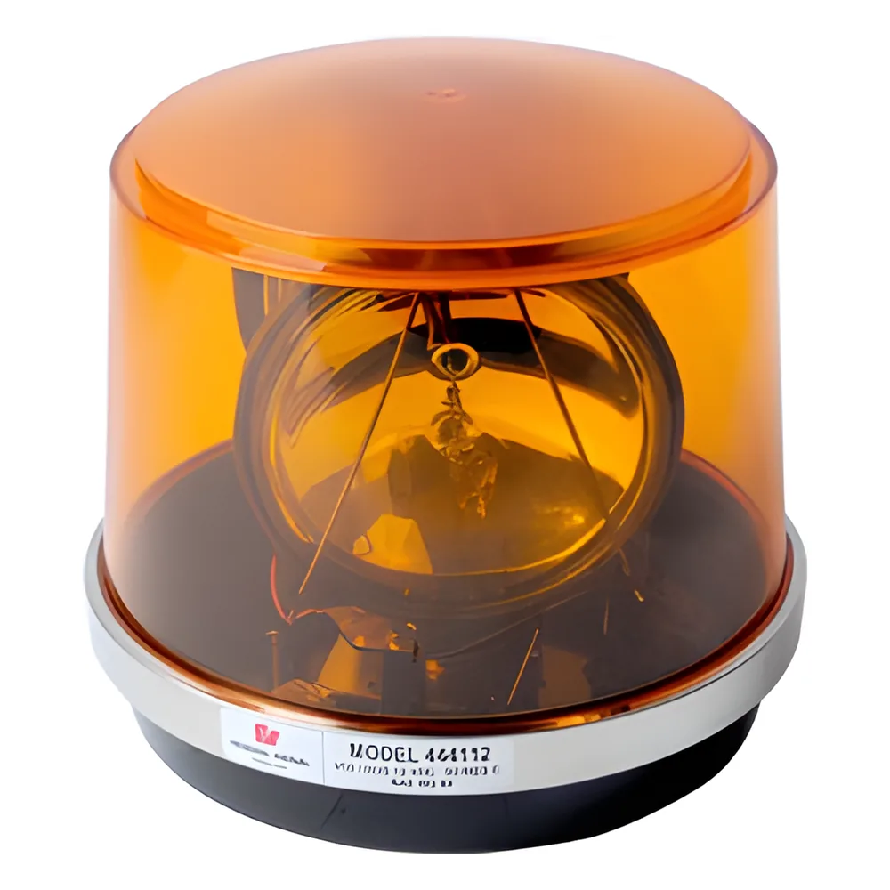 Luz de emergencía con 2 lámparas, giratoria color ámbar