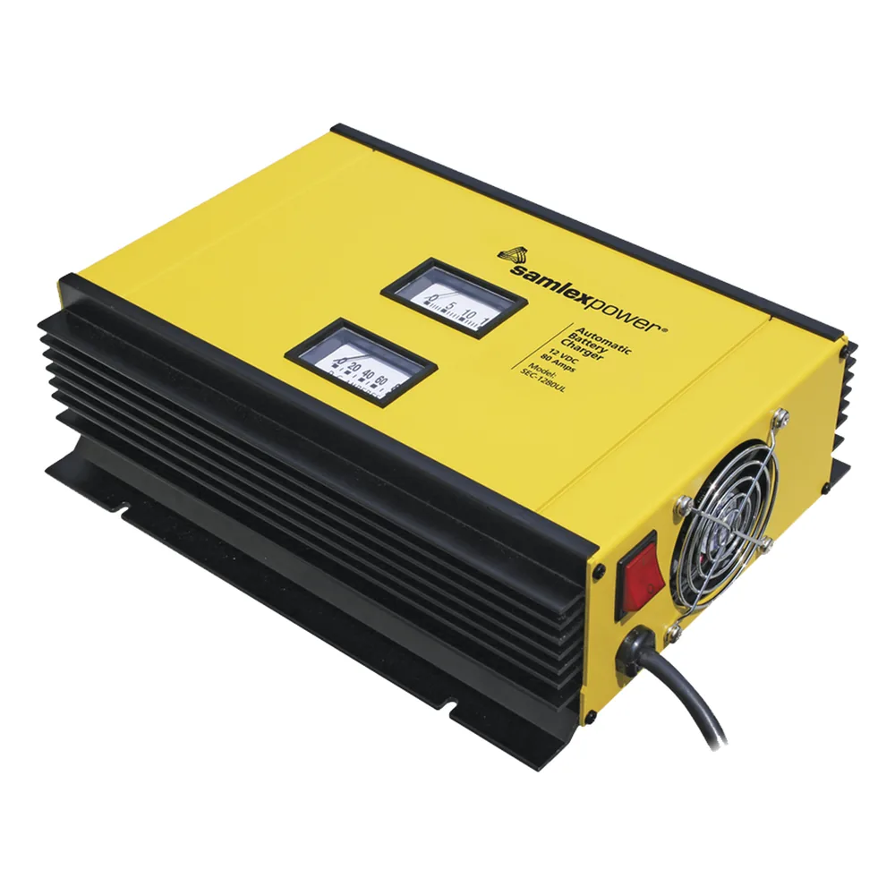 Cargador para Baterías SAMLEX 12V, 80 A / Bancos de 750 a 850 Ah / (Bajo pedido)