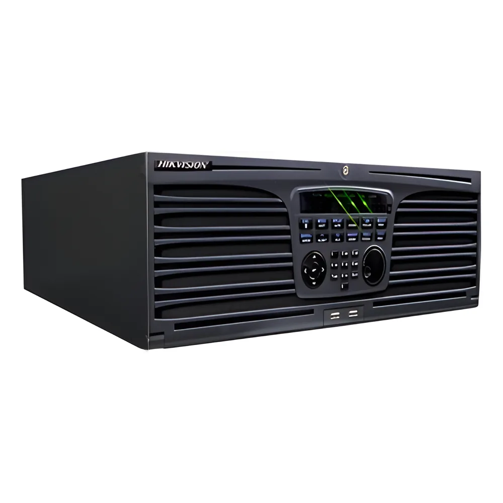NVR de 32 Canales IP (32Canales en HD) HDMI / VGA, H264+, 1 Canal de Audio. hasta 16HDDs 4TB c/u No incluye disco duro ni quemador.