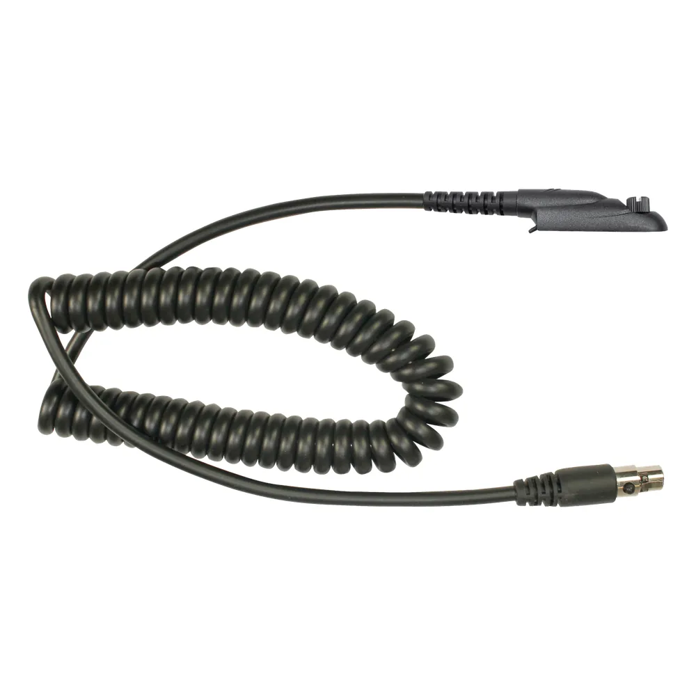 Cable para auricular HDS-EMB con atenuación de ruido para radios Motorola HT-750/ 1250/ 1550, PRO-5150/ 5550/ 7150/ 9150, MTX-850LS, PTX-700/ 760/ 780, Baofeng.