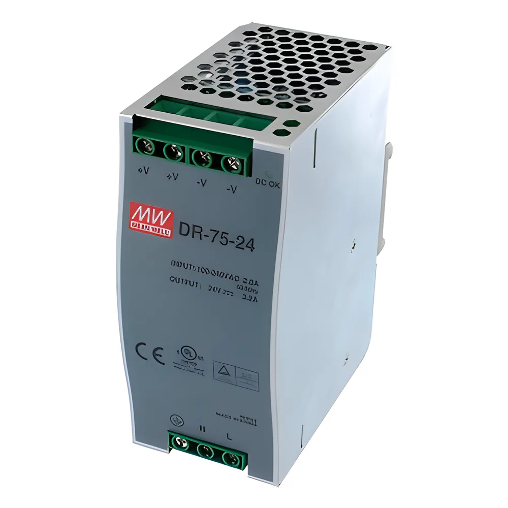 Fuente de poder industrial 24Vcc 40W para montaje en riel DIN