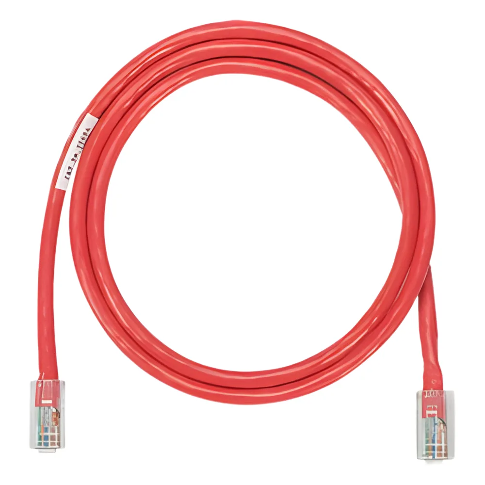 Cable de parcheo UTP Categoría 5e, con plug modular en cada extremo - 1.5 m. - Rojo