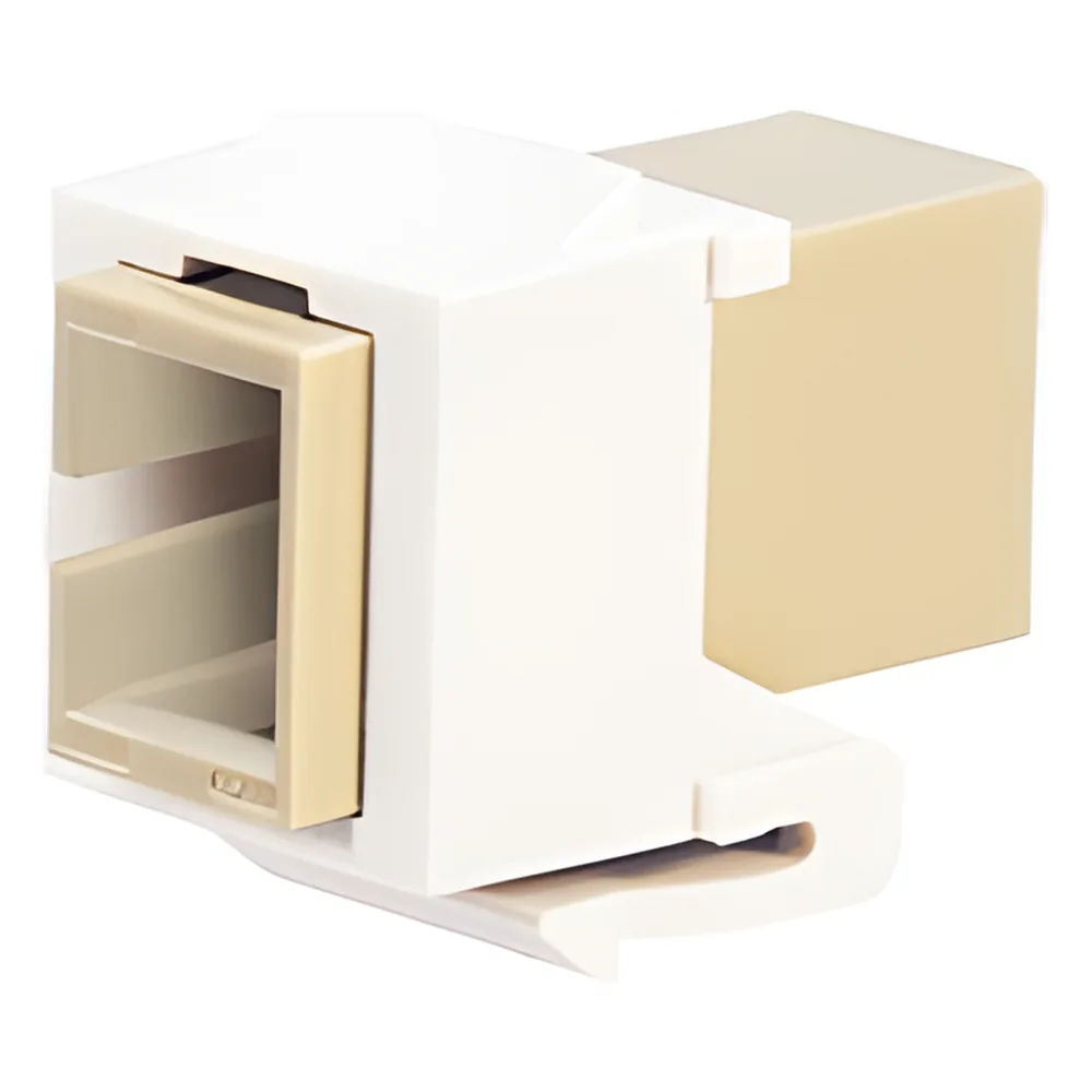 Módulo Acoplador SC Simplex, para Fibra Óptica Monomodo OS1/OS2, Tipo Keystone, Color Blanco
