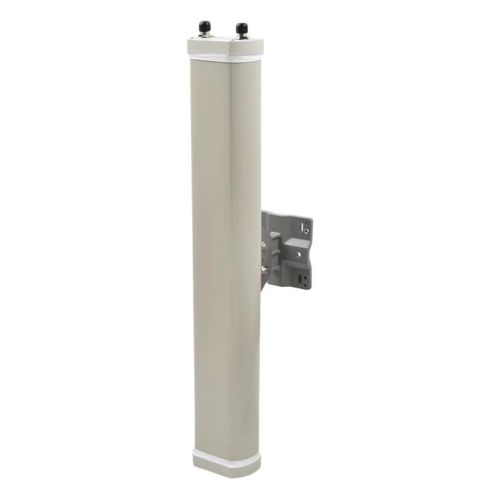 Antena Sectorial de 70° de Apertura en 2.4 GHz de 14 dBi de Ganancia, Con 2 Conectores N-Hembra, Polaridad Cruzada
