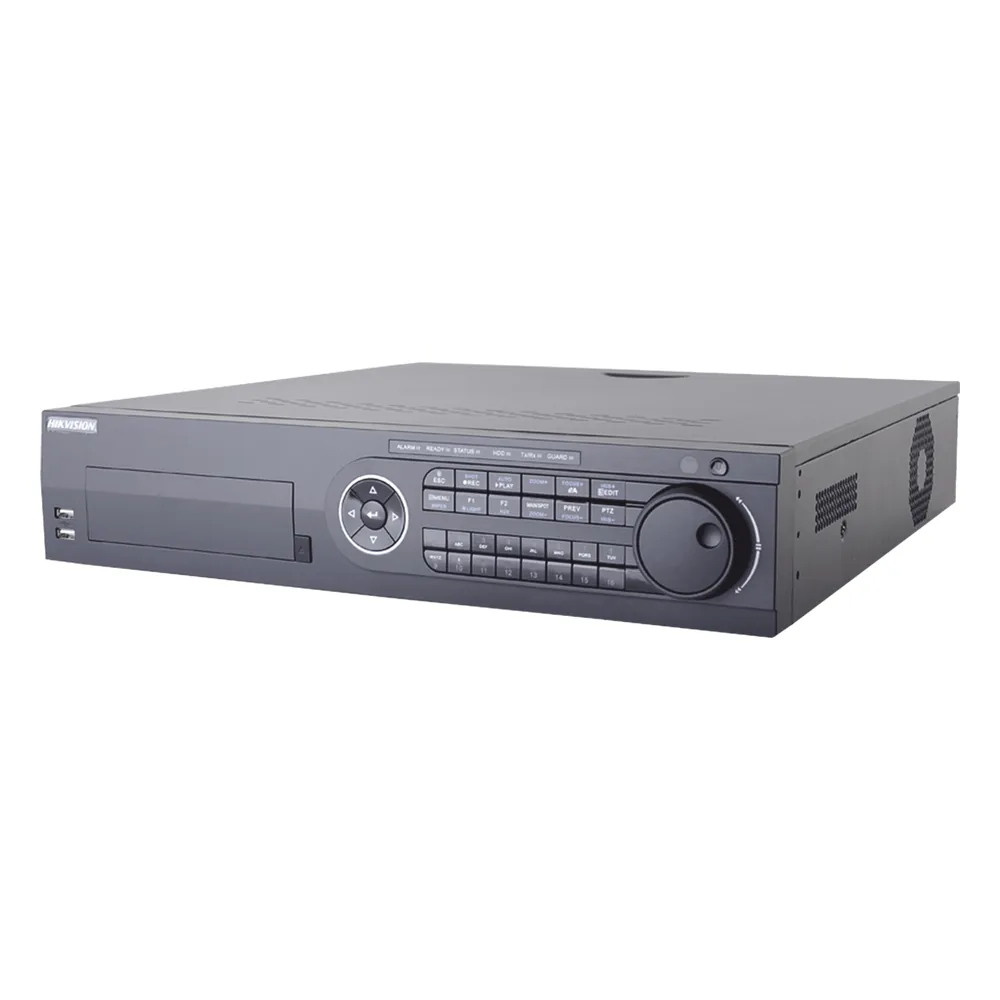 DVR 2 Megapixel / 16 Canales TURBOHD + 2 Canales IP / 8 Bahías de Disco Duro / 16 Canales de Audio / 16 Entradas de Alarma