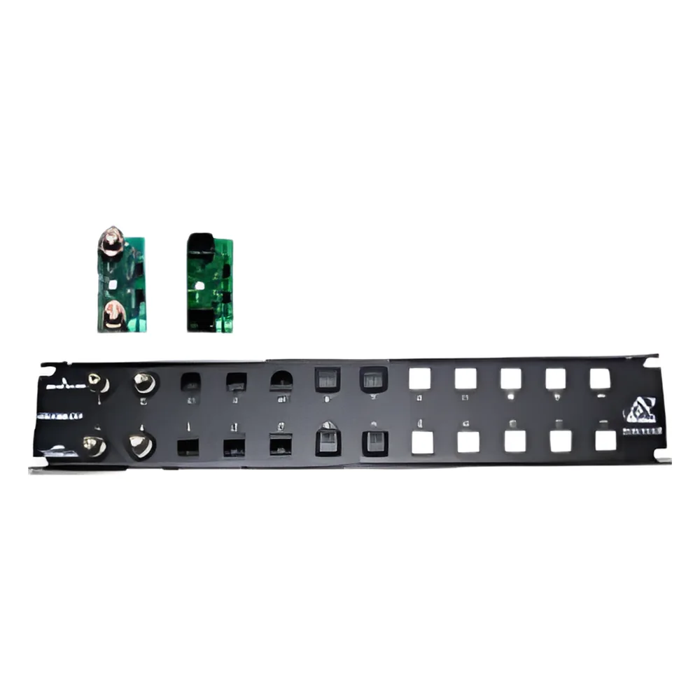 Placa frontal para 12 módulos con conexión BNC para instalaciones en rack ( No se incluyen los módulos )