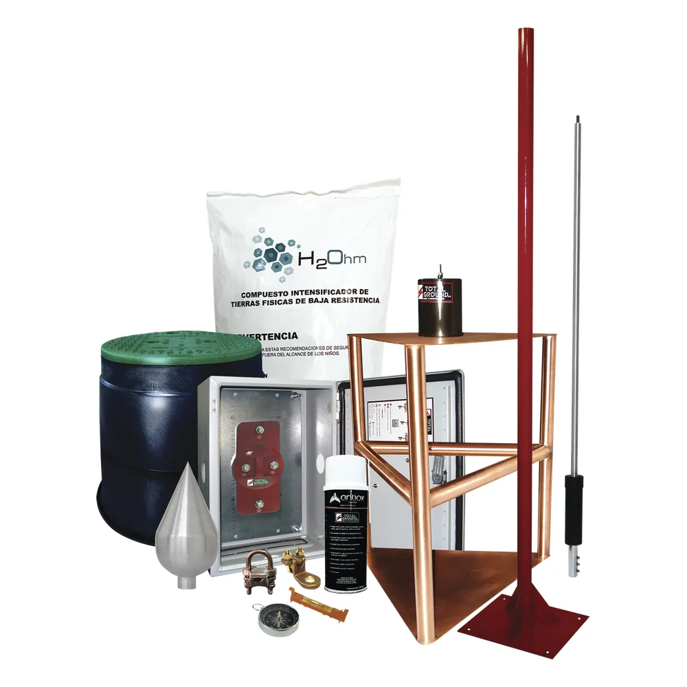Kit Pararrayo con Accesorios para Protección de Diámetro de 200m.