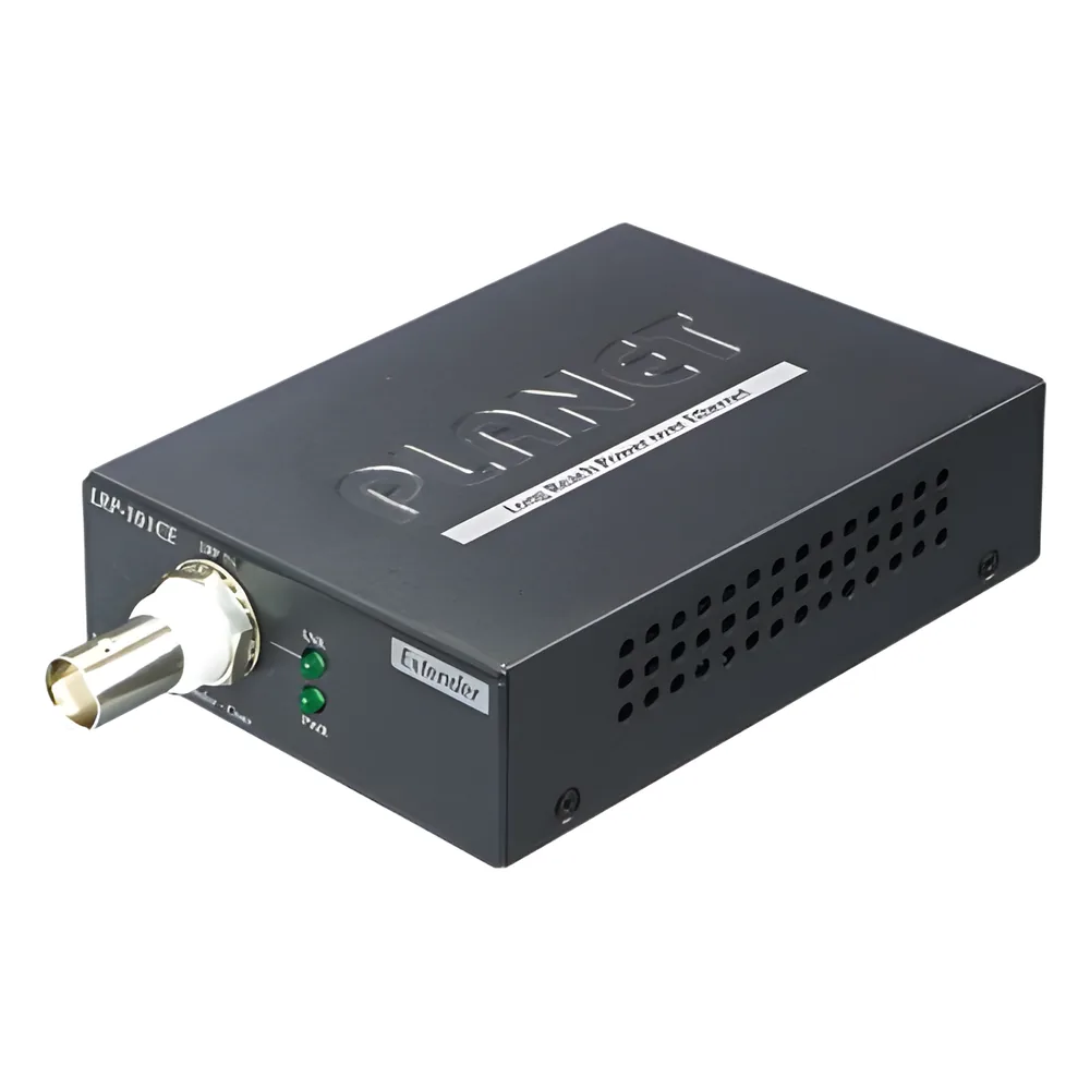 Extensor de 1 Puerto PoE Sobre Coaxial de Largo Alcance Hasta 1km