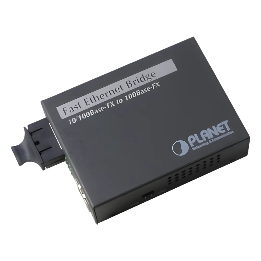 Convertidor de medios 100 Mbps UTP/fibra óptica Mono-Modo hasta 15 Km, conector SC