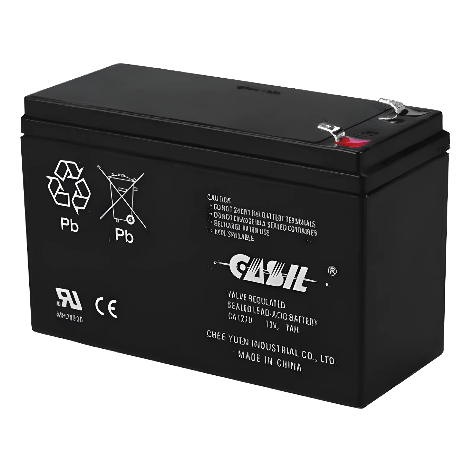 Batería recargable de plomo-ácido sellada (SLA) 12 V 7 Ah para respaldo de energía