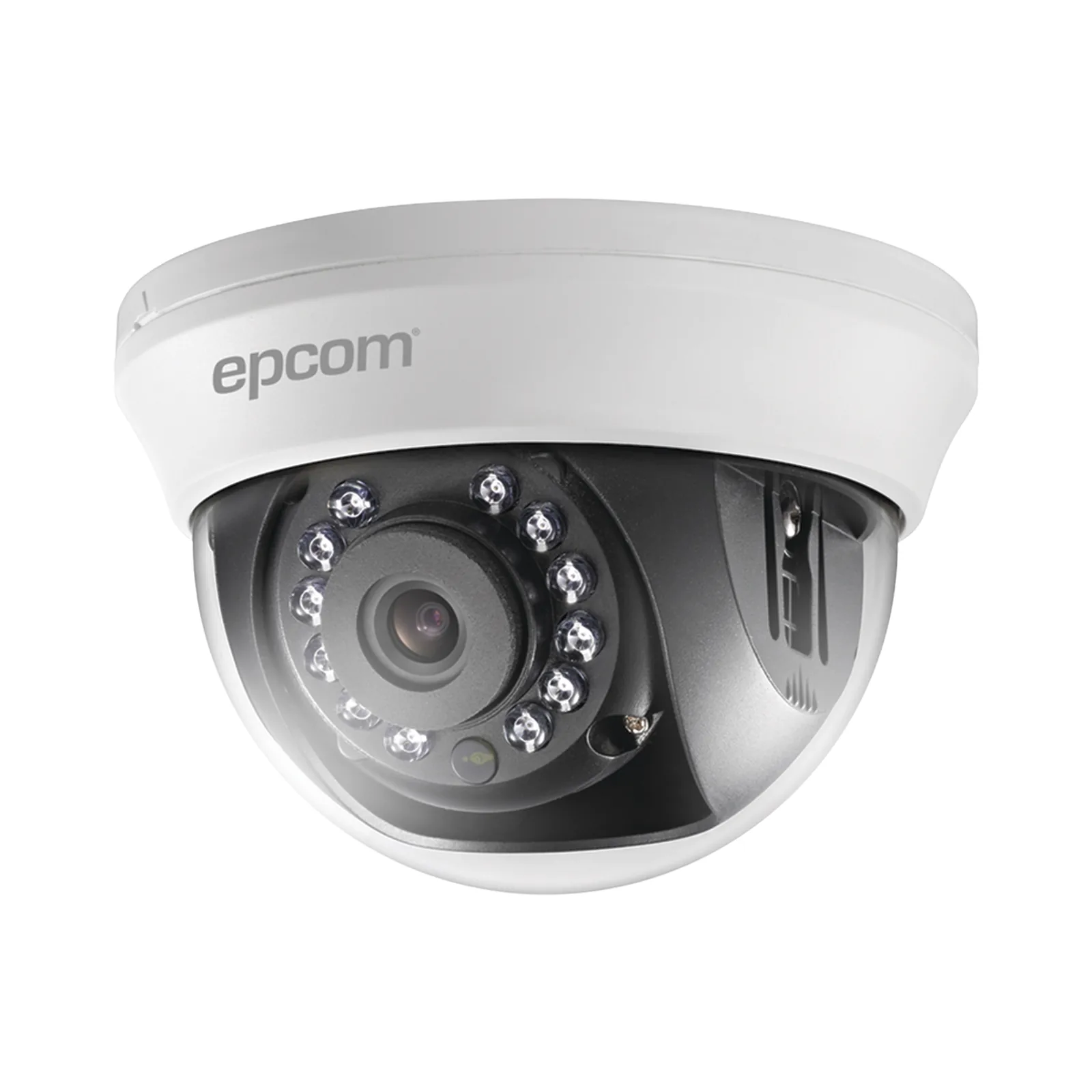 Domo TURBOHD 1 Megapixel (720p) / Gran Angular 92° / Lente 2.8 mm / Híbrida / IR Inteligente 20 mts / Interior
