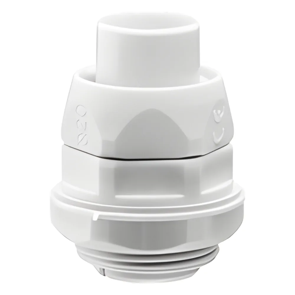 Conector (Racor) de tubería flexible a caja, PVC Auto-Extinguible de 40 mm, IP55
